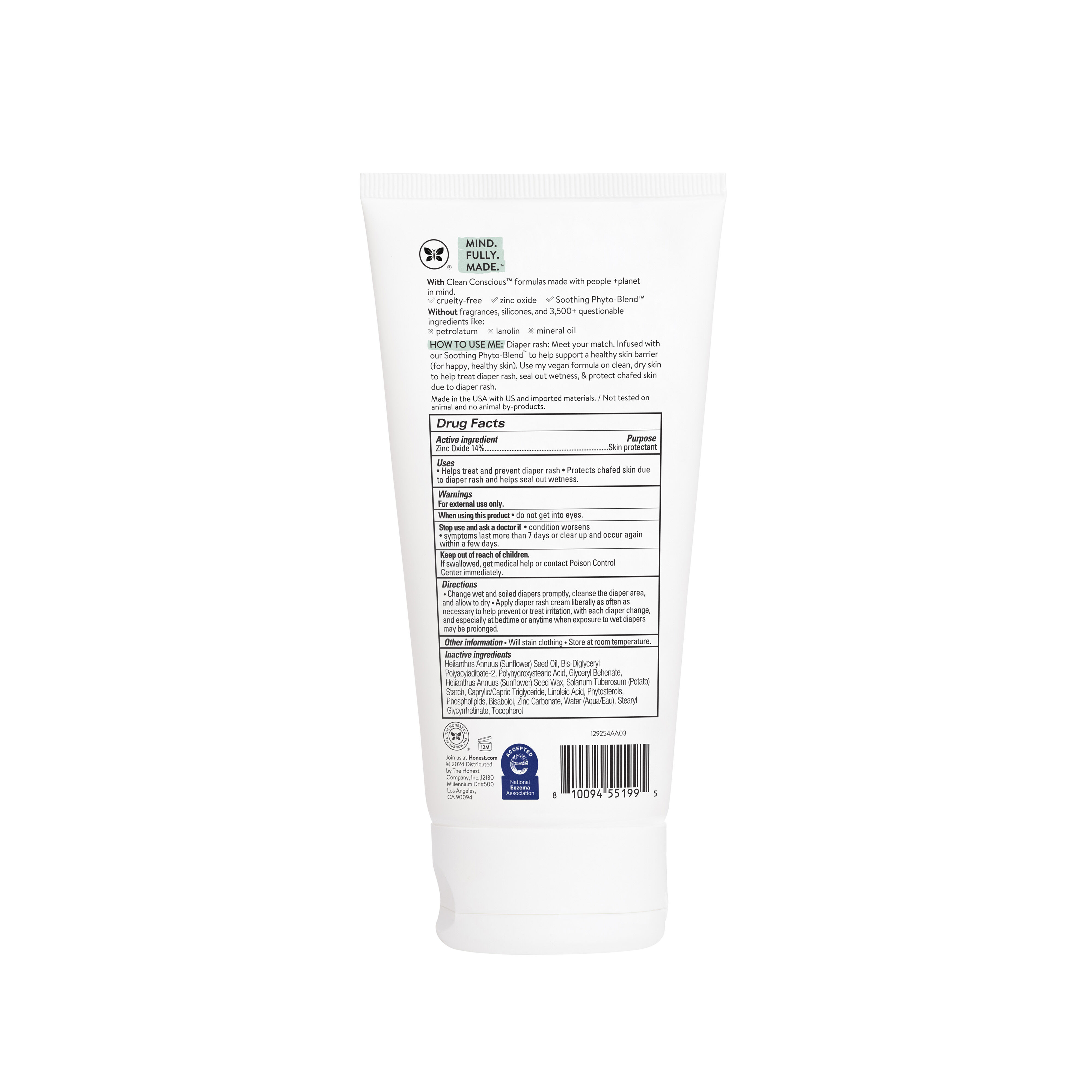 Diaper Rash Cream, Sensitive™  6 oz